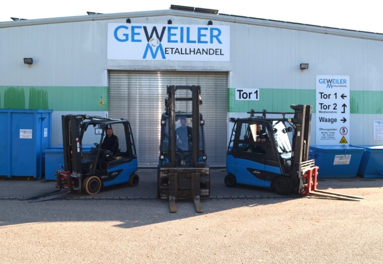 Das Team bei Geweiler Metallrecycling GmbH in Essenbach